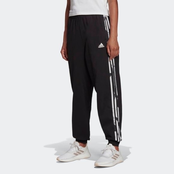 New ADIDAS Plus Size Essentials Print 3-Stripes Joggers - Picture 3 of 10